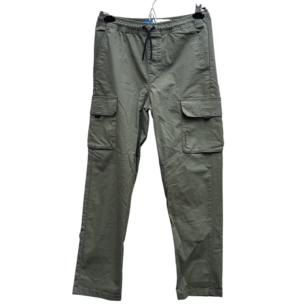 Old Navy Tech Taper Cargo Pants Alpine Tundra Olive Size XL 14-16 Quick Dry